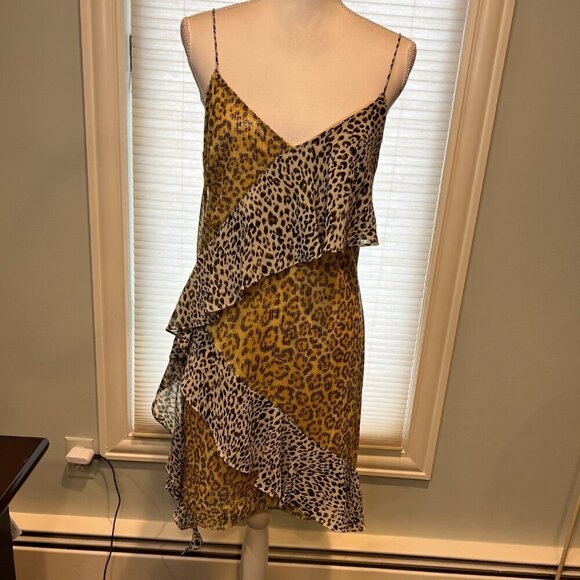 NWT Endless Rose Spangle Leopard Pattern Dress, Size Medium - Picture 3 of 16